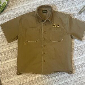 DREW Men's Tan Casual Button Down Shirt